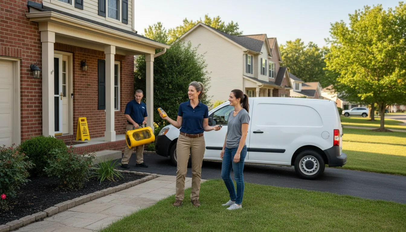 Residential water damage restoration in Belleville, NJ